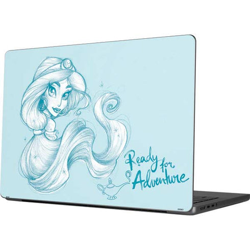 Disney Princess Jasmine Ready for Adventure Art Apple MacBook Pro 14-inch Skin