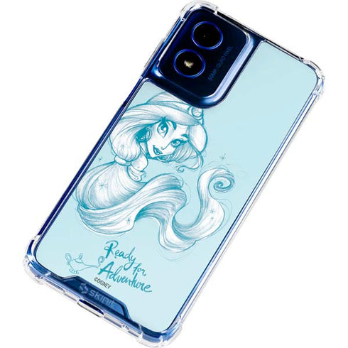 Disney Princess Jasmine Ready for Adventure Art Moto G Play 4G (2024) Clear Case