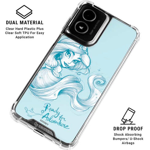 Disney Princess Jasmine Ready for Adventure Art Moto G Power 5G (2024) Clear Case