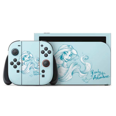 Disney Princess Jasmine Ready for Adventure Art Nintendo Skins