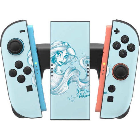 Disney Princess Jasmine Ready for Adventure Art Nintendo Switch 2 (2025) Joy-Con Controller Skin
