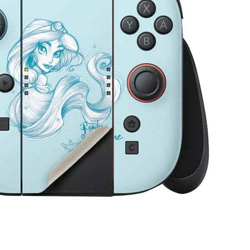 Disney Princess Jasmine Ready for Adventure Art Nintendo Switch 2 (2025) Joy-Con Controller Skin