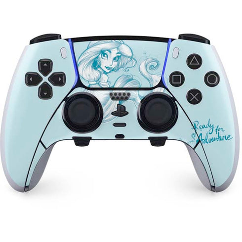 Disney Princess Jasmine Ready for Adventure Art PS5 DualSense Edge Pro Controller Skin