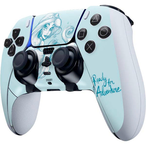Disney Princess Jasmine Ready for Adventure Art PS5 DualSense Edge Pro Controller Skin