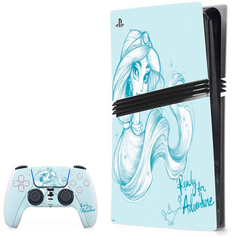 Disney Princess Jasmine Ready for Adventure Art PlayStation PS5 Skins