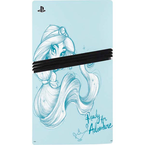 Disney Princess Jasmine Ready for Adventure Art PS5 Pro Console Skin