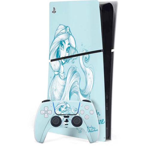 Disney Princess Jasmine Ready for Adventure Art PlayStation PS5 Skins