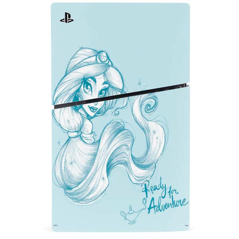 Disney Princess Jasmine Ready for Adventure Art PS5 Slim Digital Edition Console Skin
