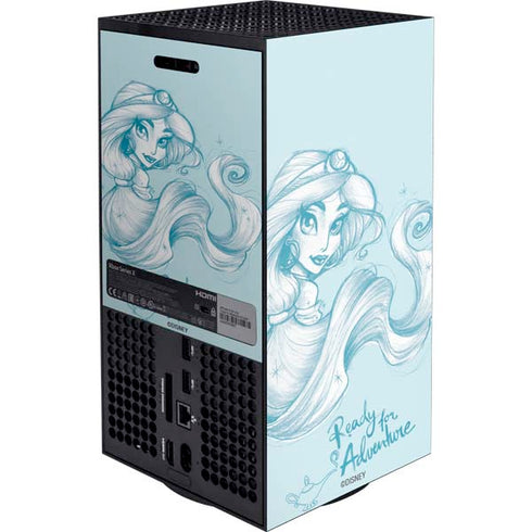 Disney Princess Jasmine Ready for Adventure Art XBox Series X Digital Edition Console Skin