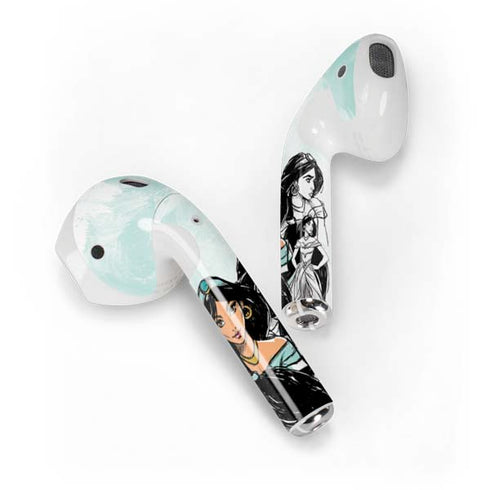 Disney Princess Jasmine Sketch Apple AirPods 2 Skin