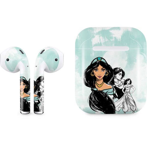 Disney Princess Jasmine Sketch Apple AirPods Skin