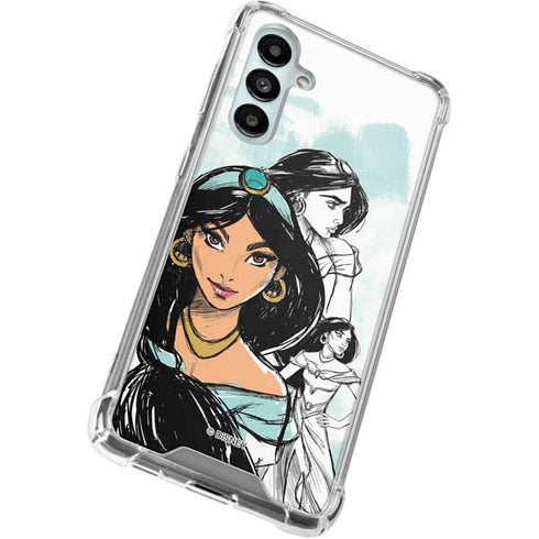 Disney Princess Jasmine Sketch Galaxy A16 5G Clear Case