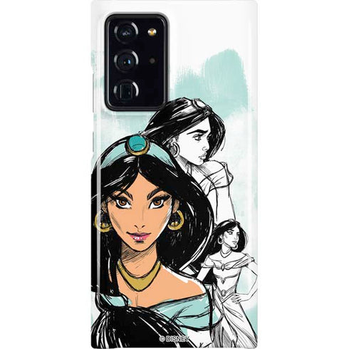 Disney Princess Jasmine Sketch Galaxy Cases