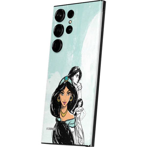 Disney Princess Jasmine Sketch Galaxy Skins