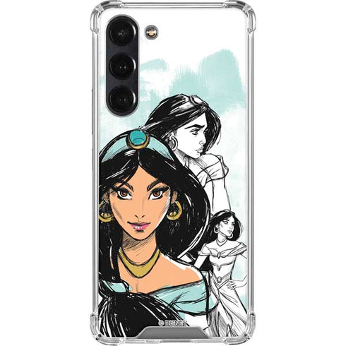 Disney Princess Jasmine Sketch Galaxy S24 FE Clear Case