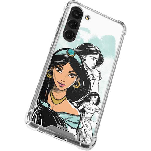 Disney Princess Jasmine Sketch Galaxy S24 FE Clear Case