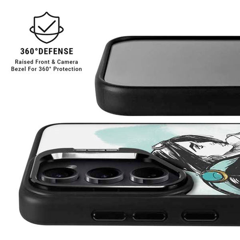 Disney Princess Jasmine Sketch Galaxy S24 FE Kickstand Case