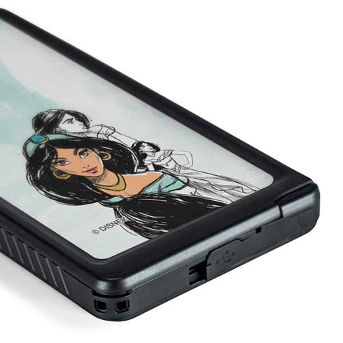 Disney Princess Jasmine Sketch Galaxy S24 Ultra Waterproof Case