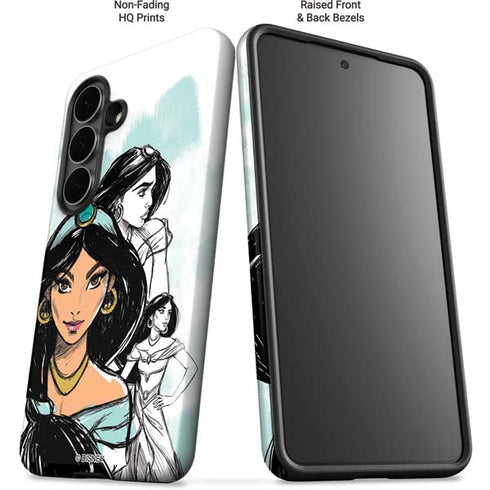 Disney Princess Jasmine Sketch Galaxy S26 Plus Impact Case