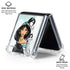 Disney Princess Jasmine Sketch Galaxy Z Flip6 Clear Case