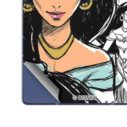 Disney Princess Jasmine Sketch Galaxy Z Fold6 Skin