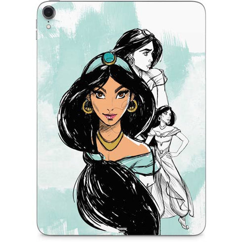 Disney Princess Jasmine Sketch Apple iPad Pro Skin