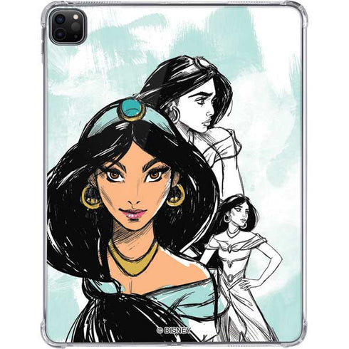 Disney Princess Jasmine Sketch iPad Pro 11in (2024) Clear Case
