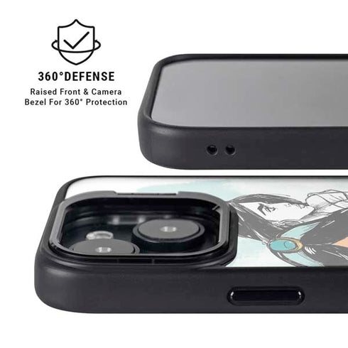 Disney Princess Jasmine Sketch iPhone 14 Kickstand Case