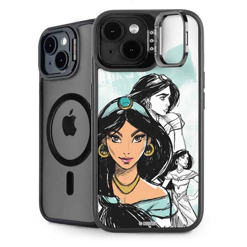Disney Princess Jasmine Sketch iPhone 14 Plus Kickstand Case