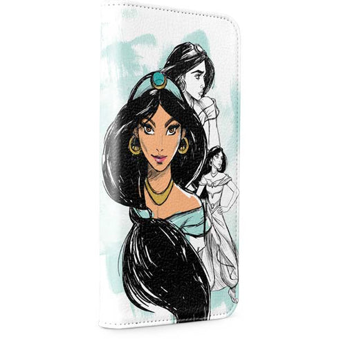 Disney Princess Jasmine Sketch iPhone 15 Pro Max Folio Case
