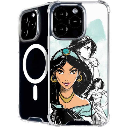 Disney Princess Jasmine Sketch iPhone 16 Pro MagSafe Case