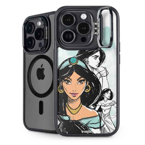 Disney Princess Jasmine Sketch iPhone 16 Pro Max Kickstand Case