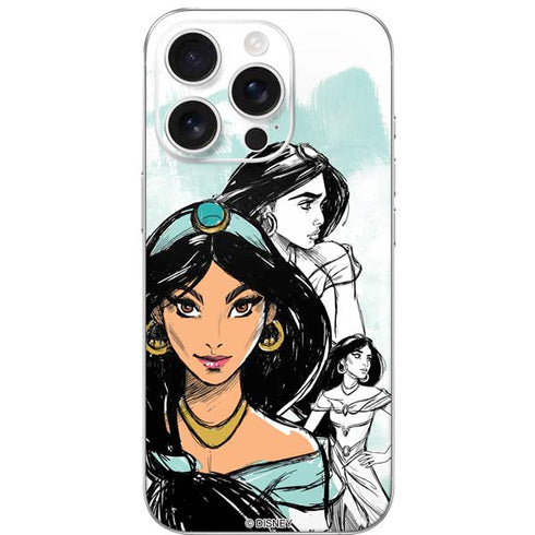 Disney Princess Jasmine Sketch iPhone 16 Pro Skin