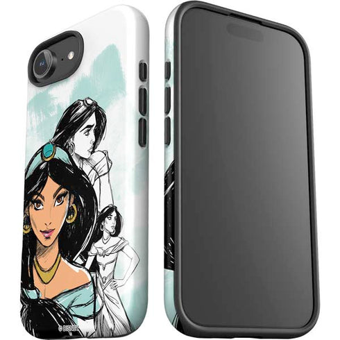 Disney Princess Jasmine Sketch iPhone 16e Impact Case