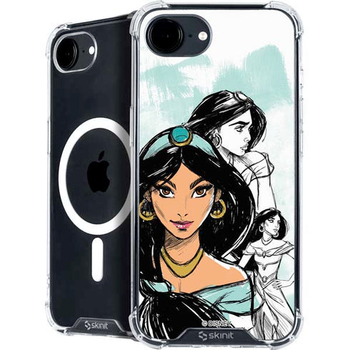 Disney Princess Jasmine Sketch iPhone 16e MagSafe Case