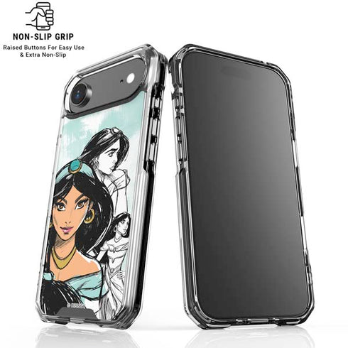 Disney Princess Jasmine Sketch iPhone 17 Air Clear Case