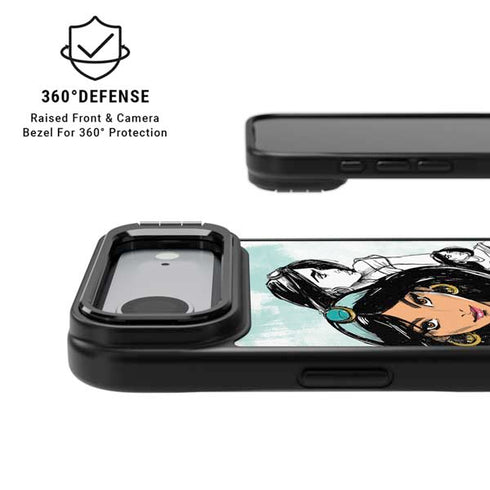 Disney Princess Jasmine Sketch iPhone 17 Air Kickstand Case