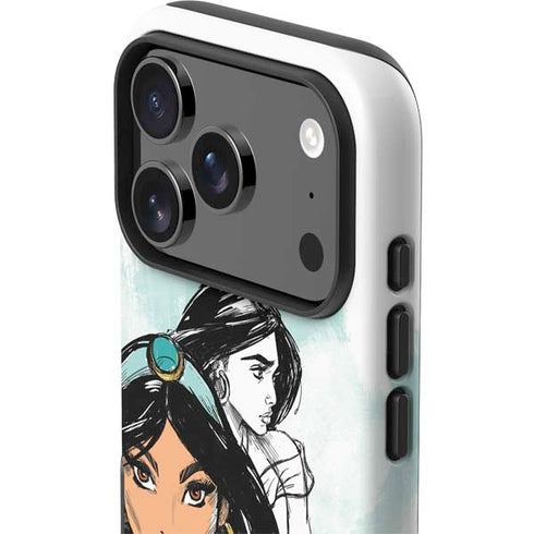 Disney Princess Jasmine Sketch iPhone 17 Pro Impact Case