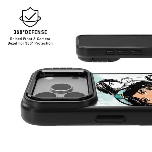 Disney Princess Jasmine Sketch iPhone 17 Pro Kickstand Case