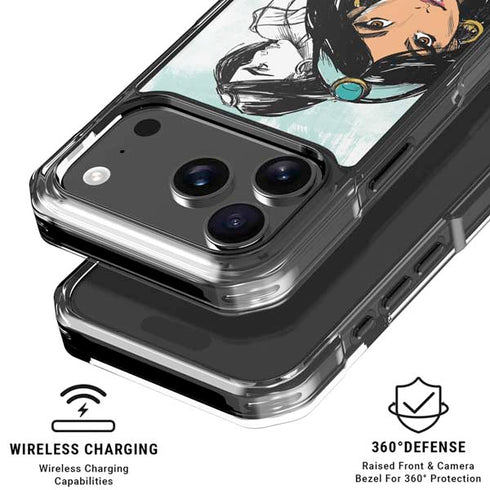 Disney Princess Jasmine Sketch iPhone 17 Pro MagSafe Case