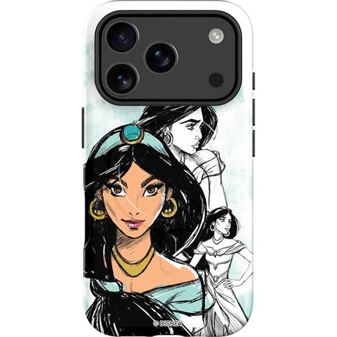Disney Princess Jasmine Sketch iPhone 17 Pro Magsafe Impact Case