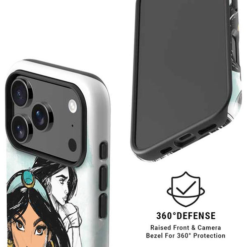 Disney Princess Jasmine Sketch iPhone 17 Pro Magsafe Impact Case