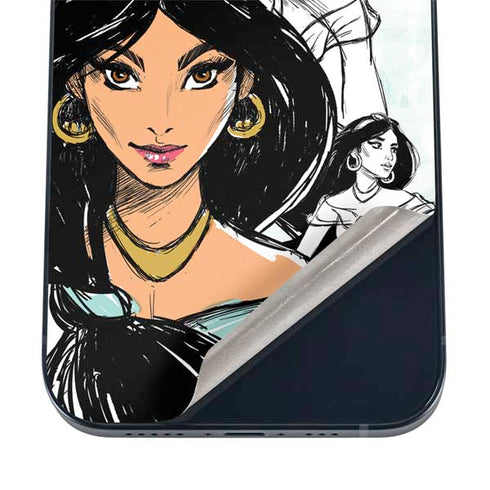 Disney Princess Jasmine Sketch iPhone 17 Pro Skin