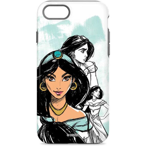 Disney Princess Jasmine Sketch iPhone Cases