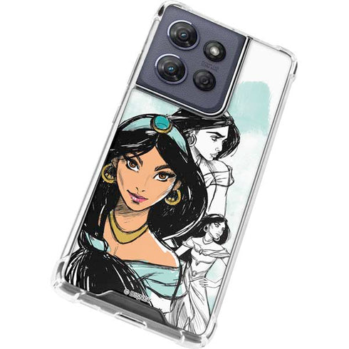 Disney Princess Jasmine Sketch Moto G 5G (2025) Clear Case
