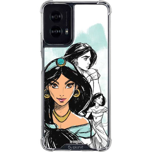 Disney Princess Jasmine Sketch Moto G Power 5G (2024) Clear Case
