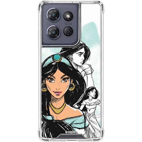 Disney Princess Jasmine Sketch Moto G Stylus 5G (2025) Clear Case