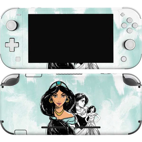Disney Princess Jasmine Sketch Nintendo Switch Lite Skin