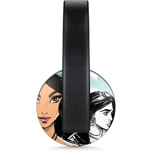 Disney Princess Jasmine Sketch PlayStation 4 Gold Wireless Headset Skin