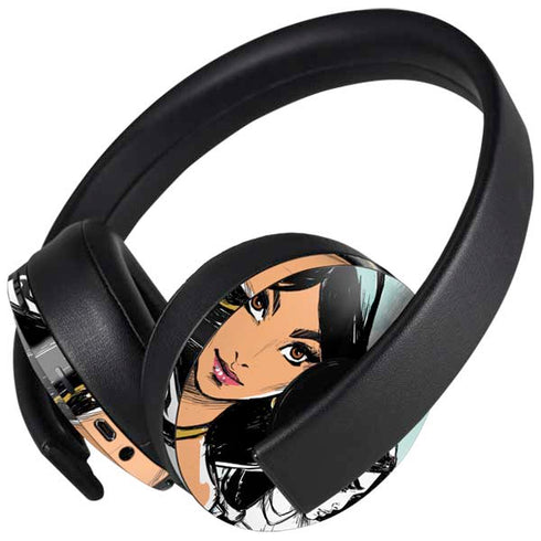 Disney Princess Jasmine Sketch PlayStation 4 Gold Wireless Headset Skin